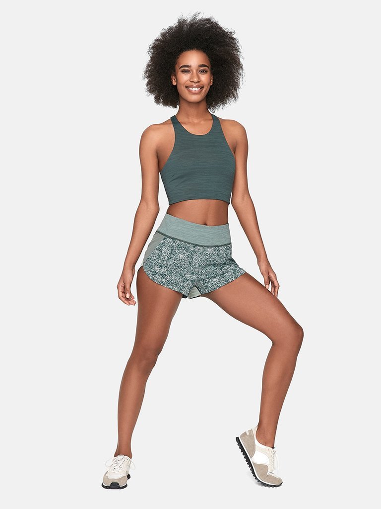 Tech Sweat Crop | Evergreen
