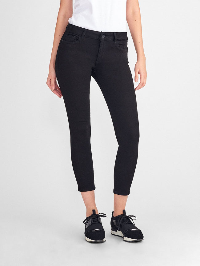 Florence Crop Mid Rise Skinny Hail