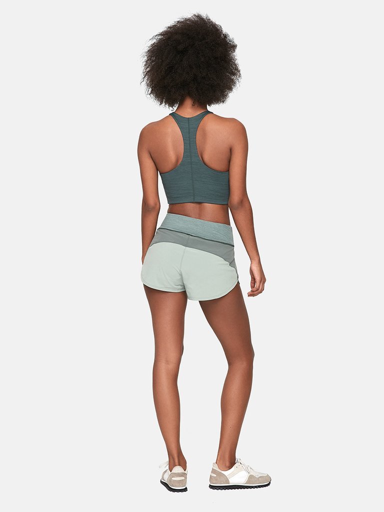 Tech Sweat Crop | Evergreen