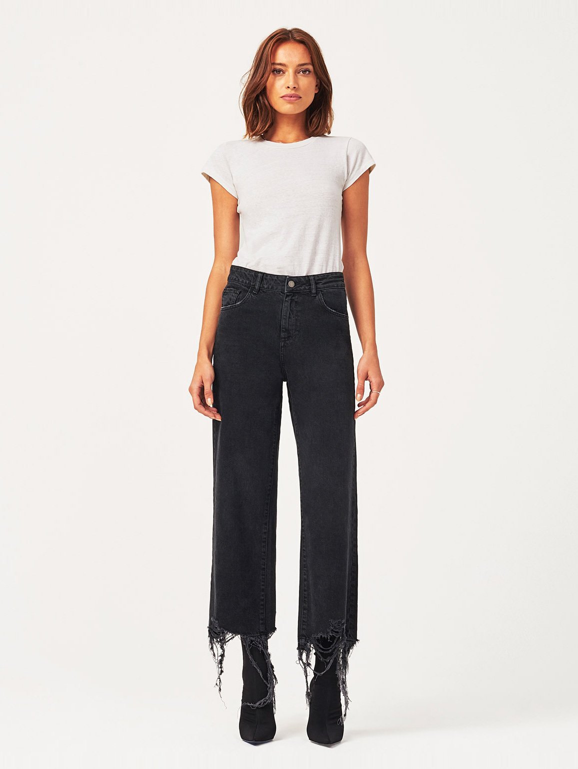 Women - Hepburn High Rise Wide Leg Savannah Destroy - DL1961