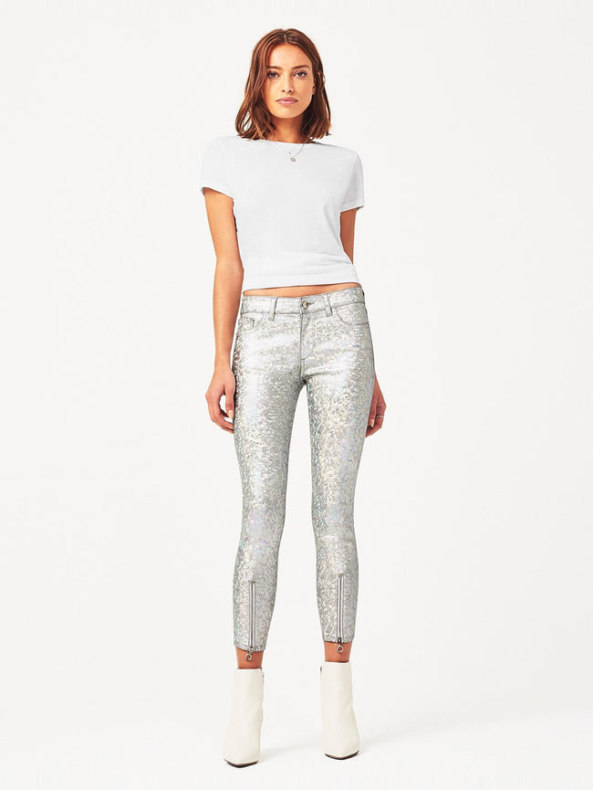 Women - Florence Instasculpt Cropped Silver Metal - DL1961