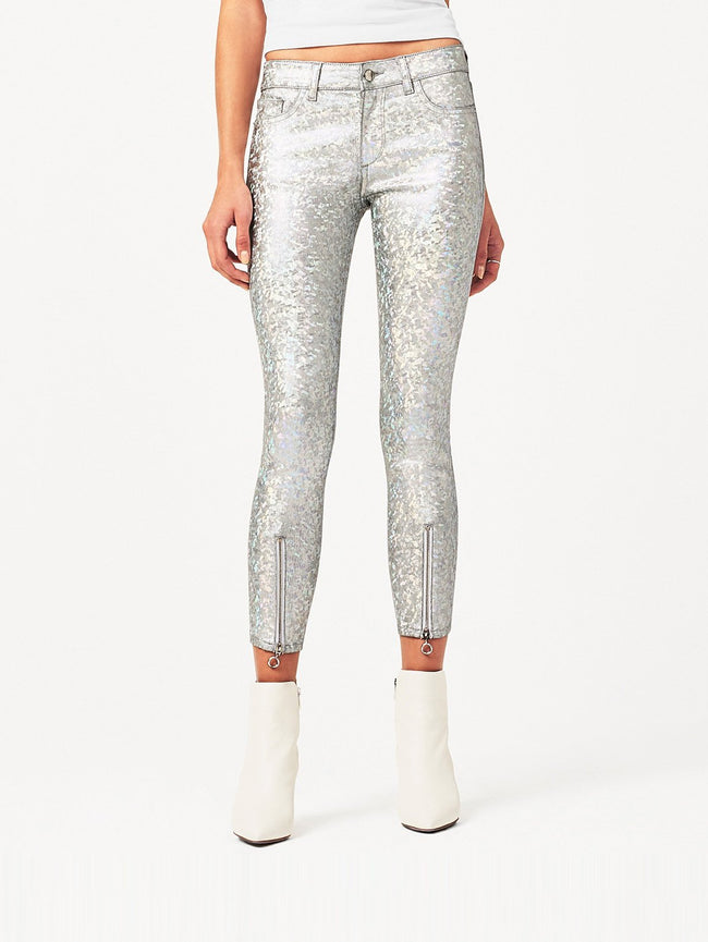 Women - Florence Instasculpt Cropped Silver Metal - DL1961