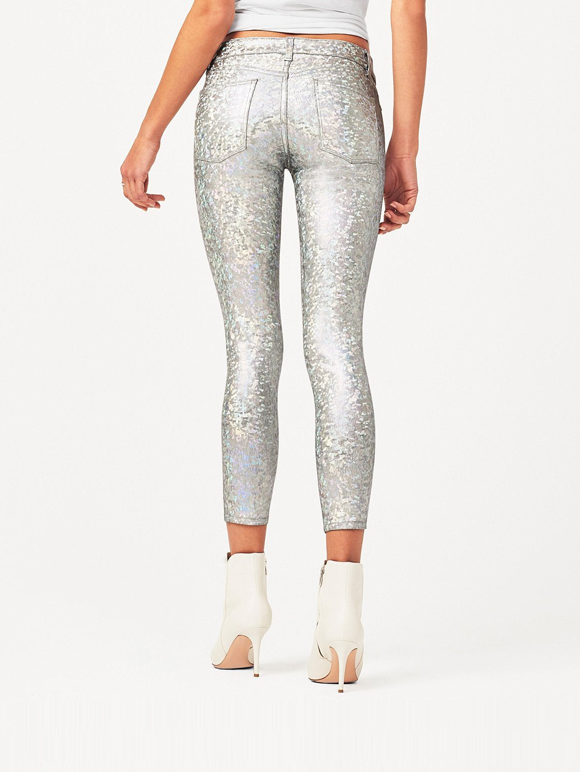Women - Florence Instasculpt Cropped Silver Metal - DL1961