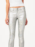 Women - Florence Instasculpt Cropped Silver Metal - DL1961