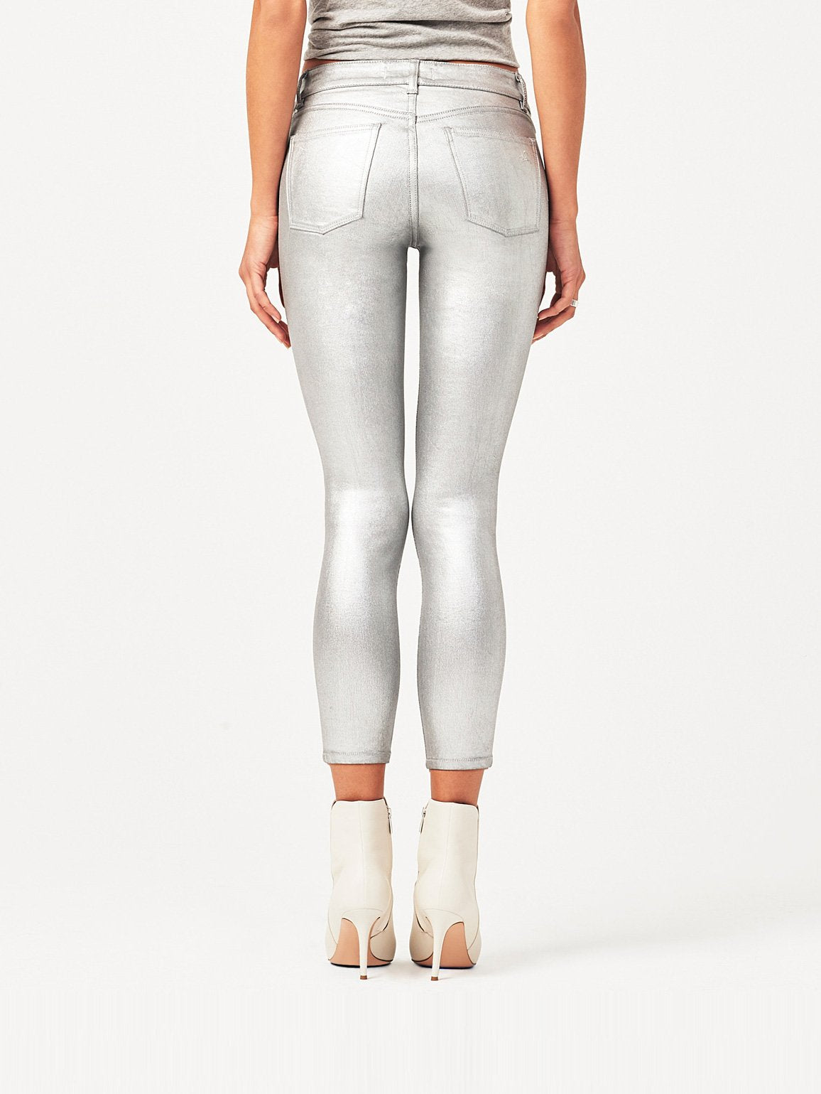 Women - Florence Instasculpt Cropped Flat Silver - DL1961