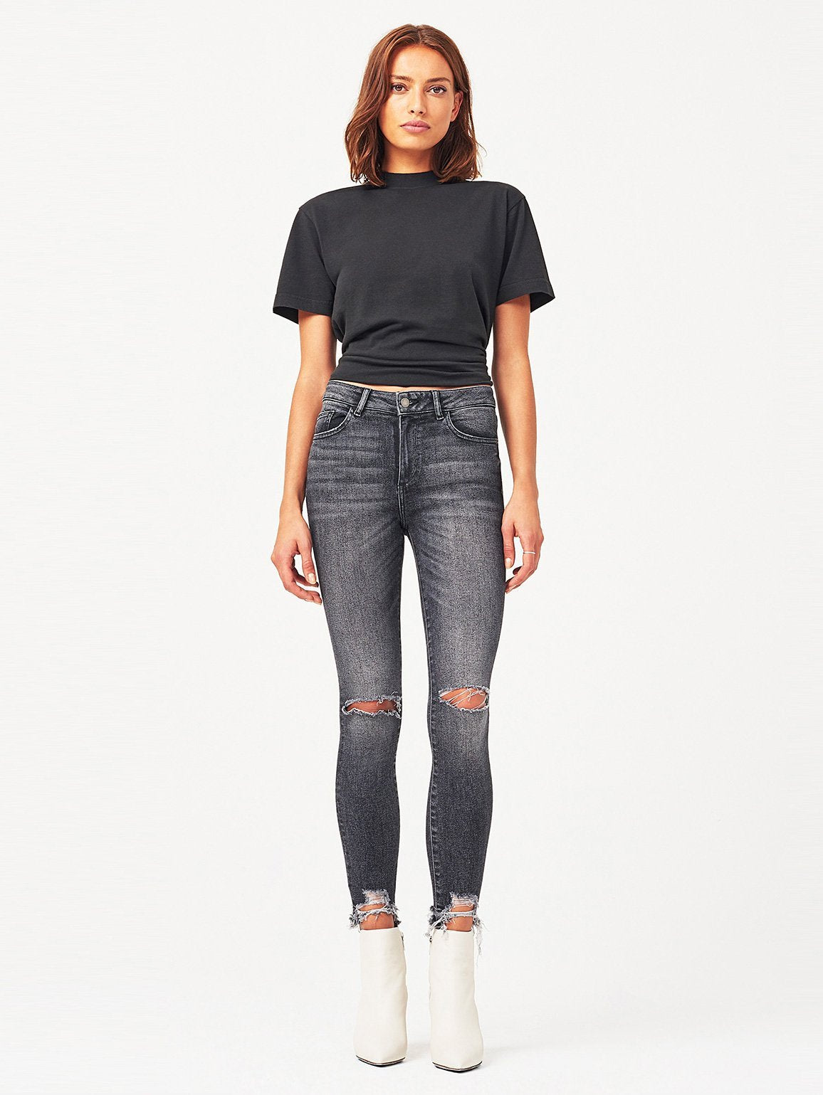 Women - Farrow Instaslim Ankle Light Smoke - DL1961