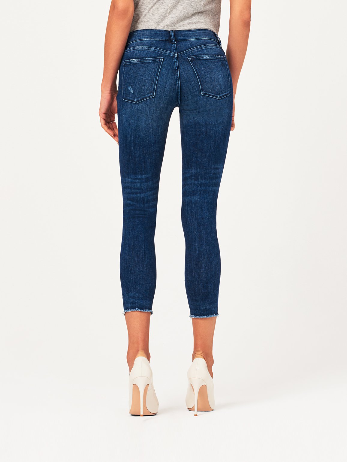 Florence Crop Mid Rise Skinny Slater