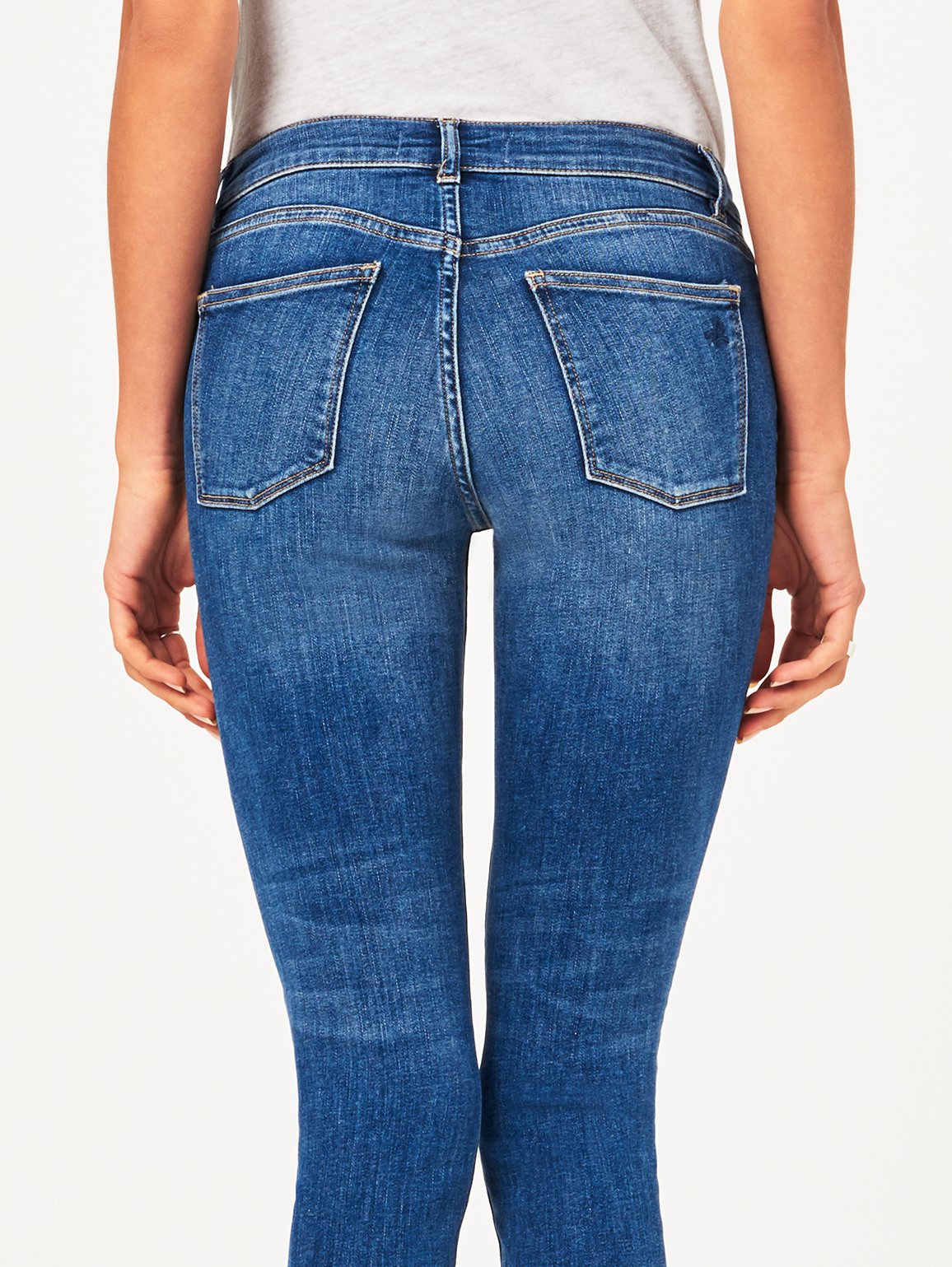 Florence Crop Mid Rise Skinny Everglade