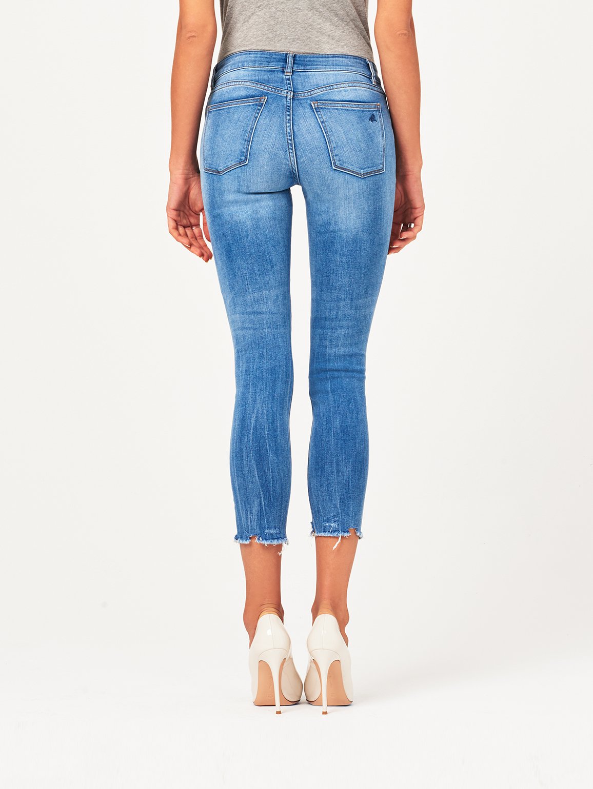Florence Crop Mid Rise Skinny Cavalier
