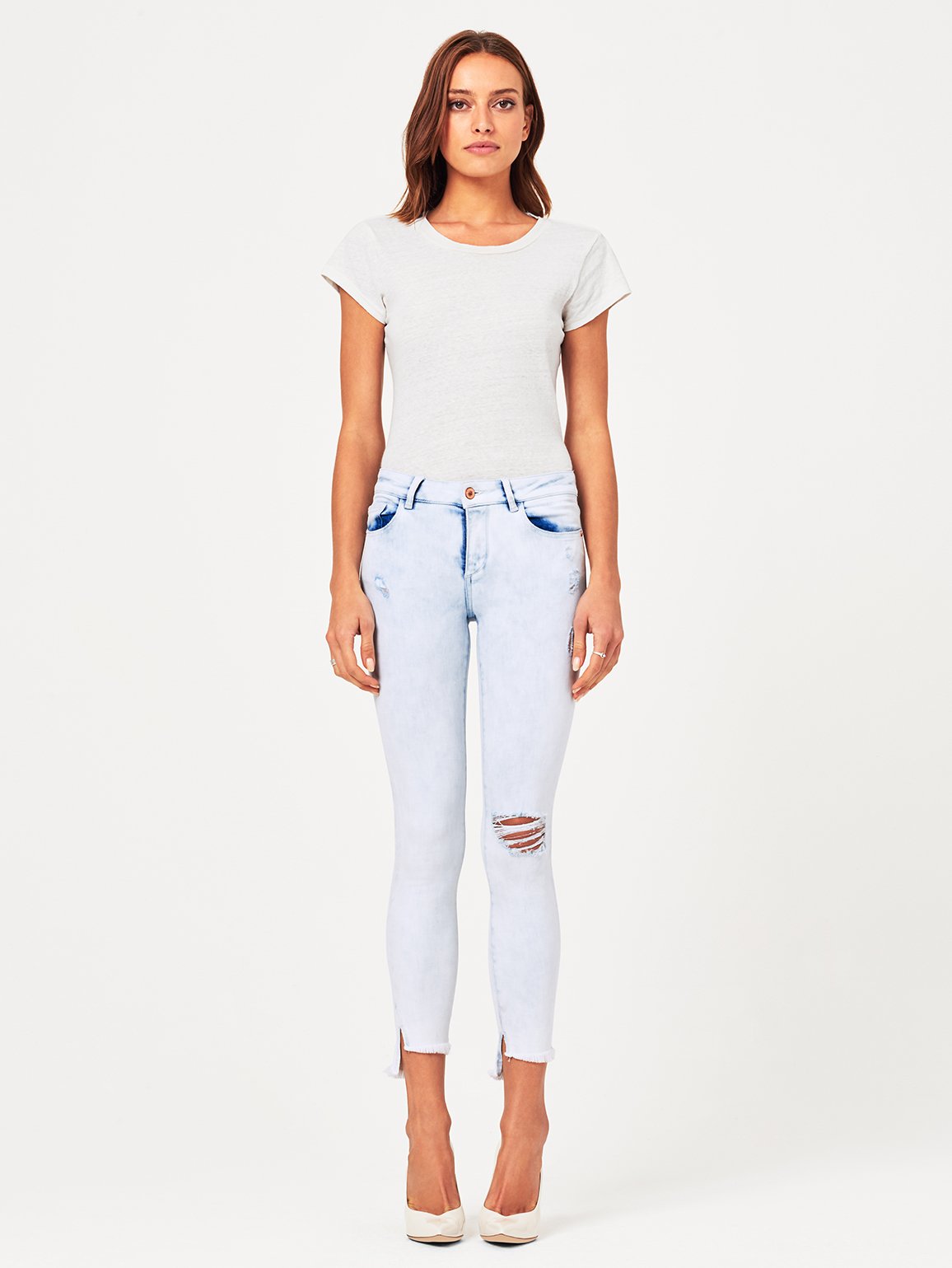 Margaux Mid Rise Ankle Skinny Kodak