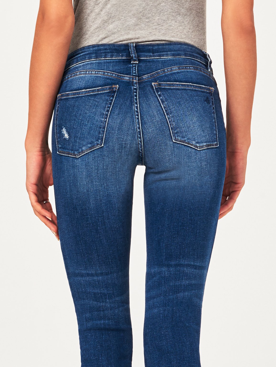 Lara Mid Rise Cropped Flare Elmwood