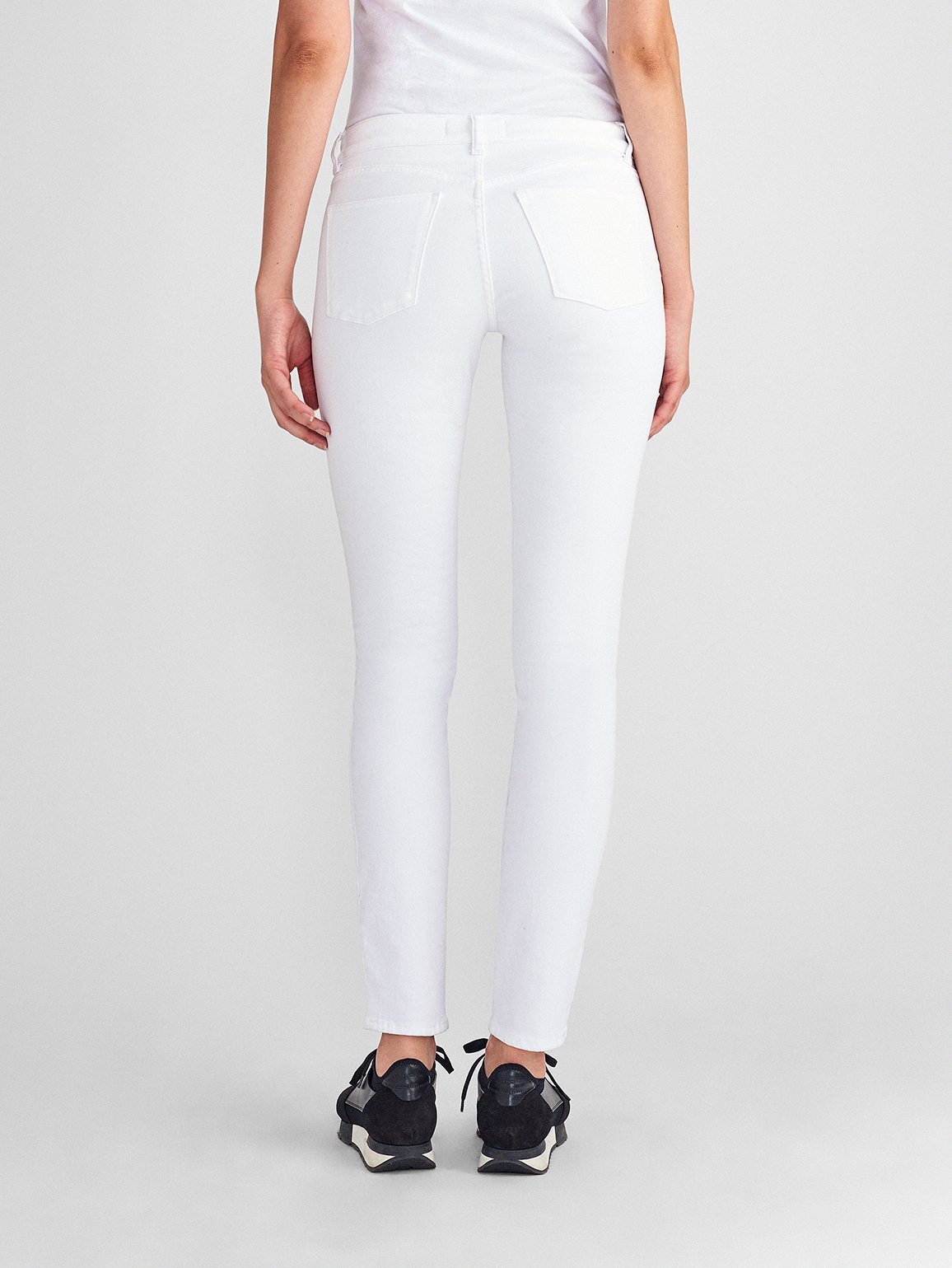 Florence Mid Rise Skinny Porcelain