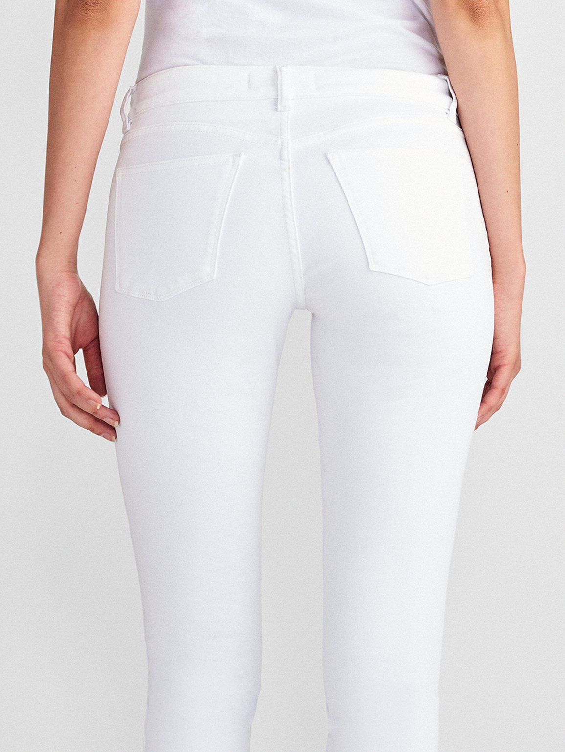 Florence Mid Rise Skinny Porcelain