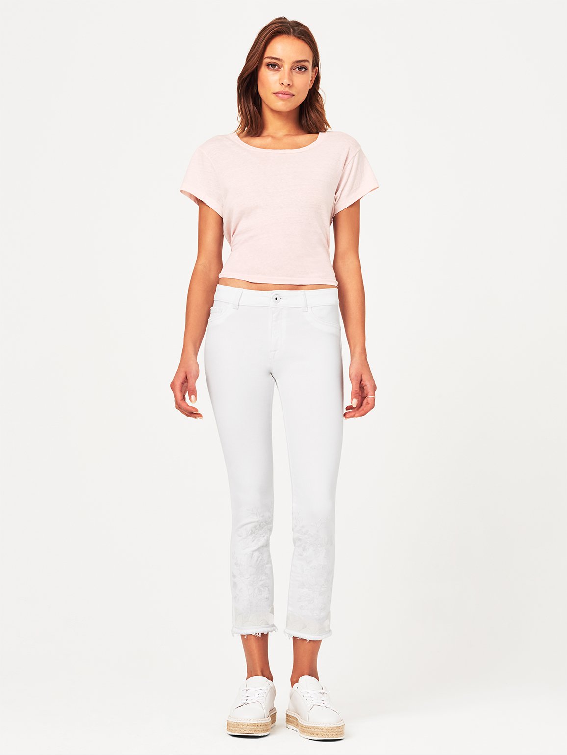 Mara Ankle Mid Rise Straight Tularose