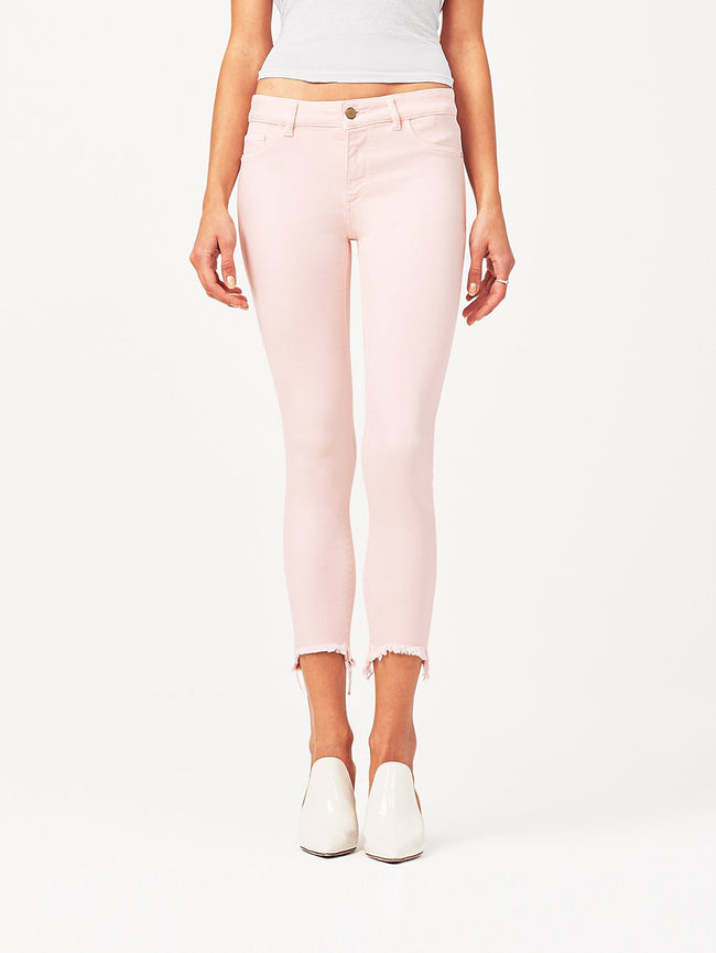 Florence Crop Mid Rise Skinny Blush Pink