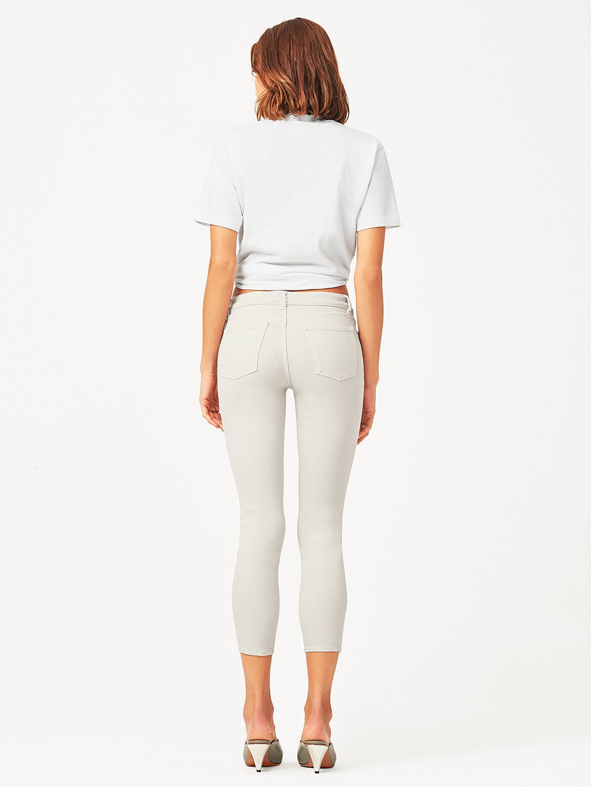 Florence Crop Mid Rise Skinny Bone