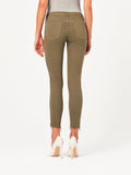 Margaux Mid Rise Ankle Skinny Cargo Green