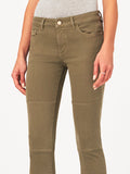 Margaux Mid Rise Ankle Skinny Cargo Green