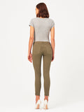 Margaux Mid Rise Ankle Skinny Cargo Green