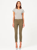 Margaux Mid Rise Ankle Skinny Cargo Green
