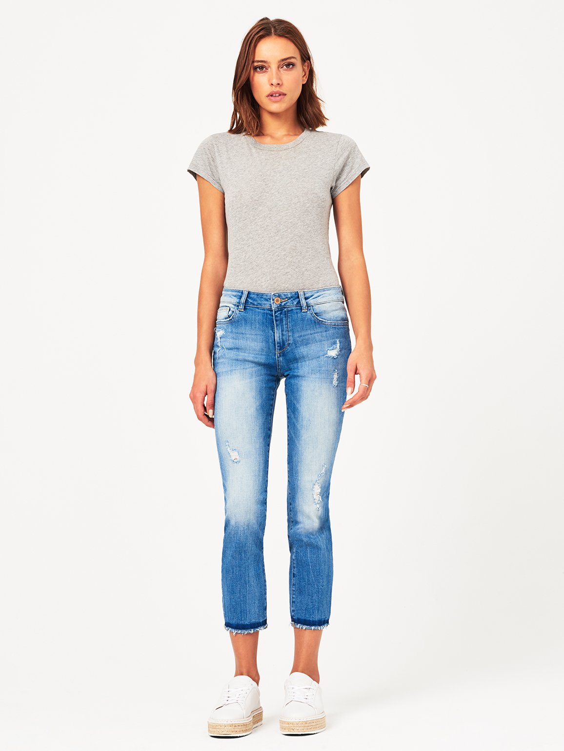 Mara Ankle Mid Rise Straight Montague