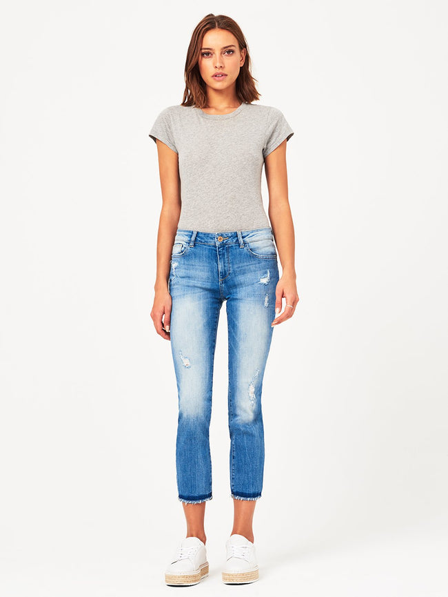 Mara Ankle Mid Rise Straight Montague