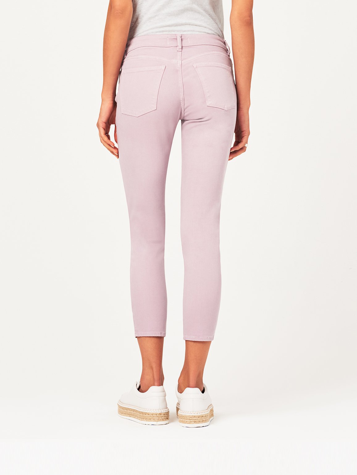 Florence Crop Mid Rise Skinny Magnolia