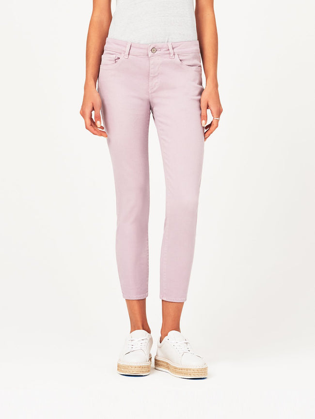 Florence Crop Mid Rise Skinny Magnolia