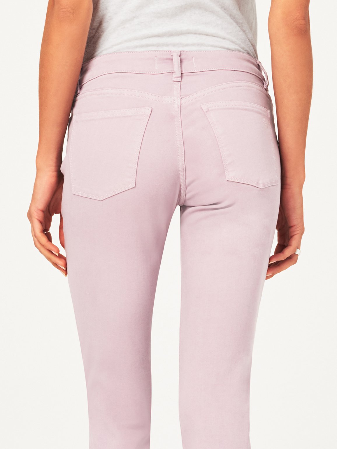 Florence Crop Mid Rise Skinny Magnolia