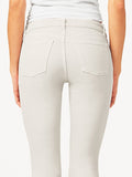 Lara Mid Rise Cropped Flare Bone