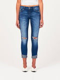 Florence Crop Mid Rise Skinny Harbor