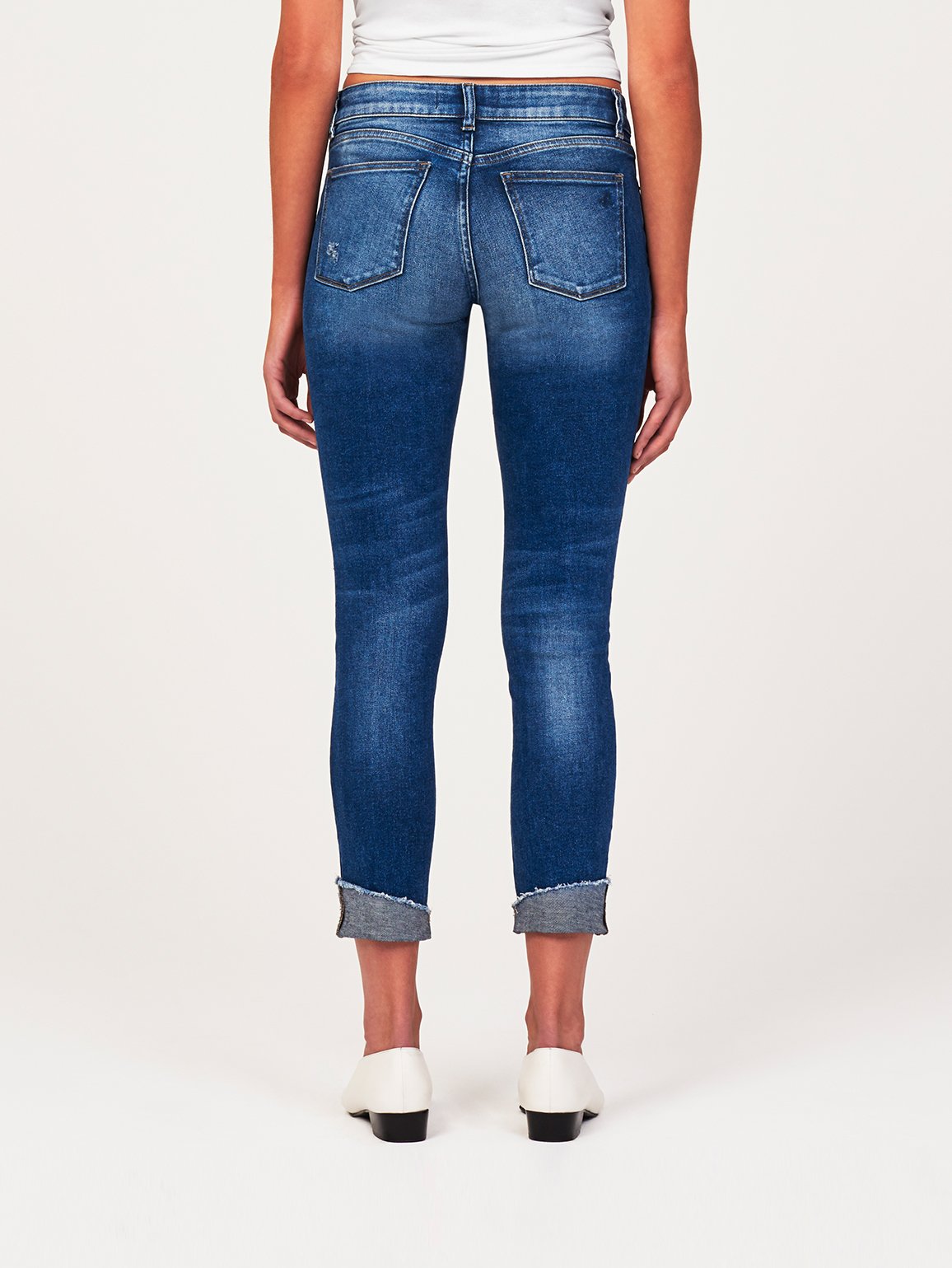 Florence Crop Mid Rise Skinny Harbor