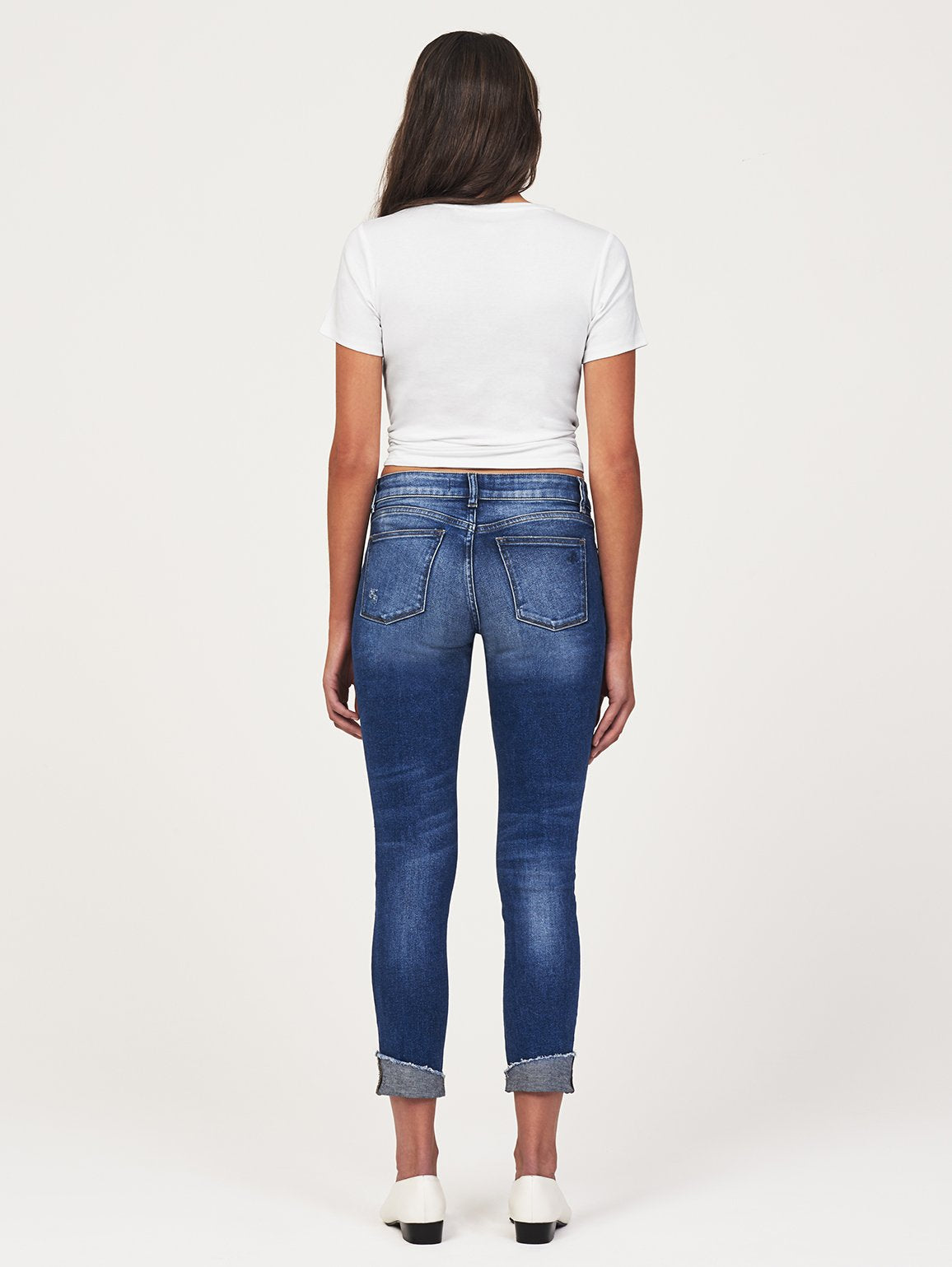 Florence Crop Mid Rise Skinny Harbor