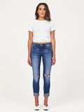 Florence Crop Mid Rise Skinny Harbor