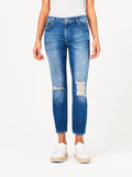 Stevie Mid Rise Slim Boyfriend Rebel