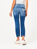 Stevie Mid Rise Slim Boyfriend Rebel