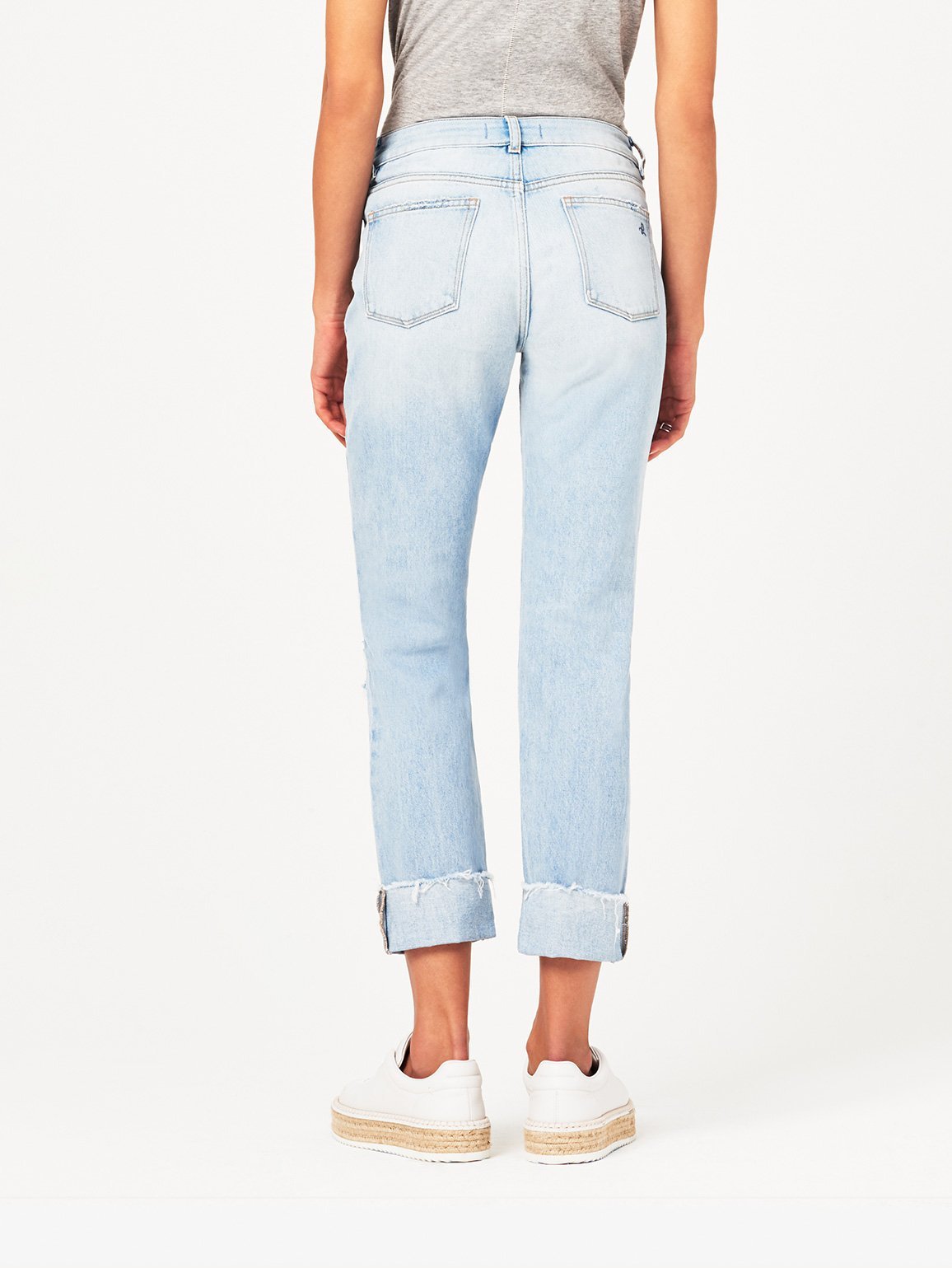 Stevie Mid Rise Slim Boyfriend Drifter