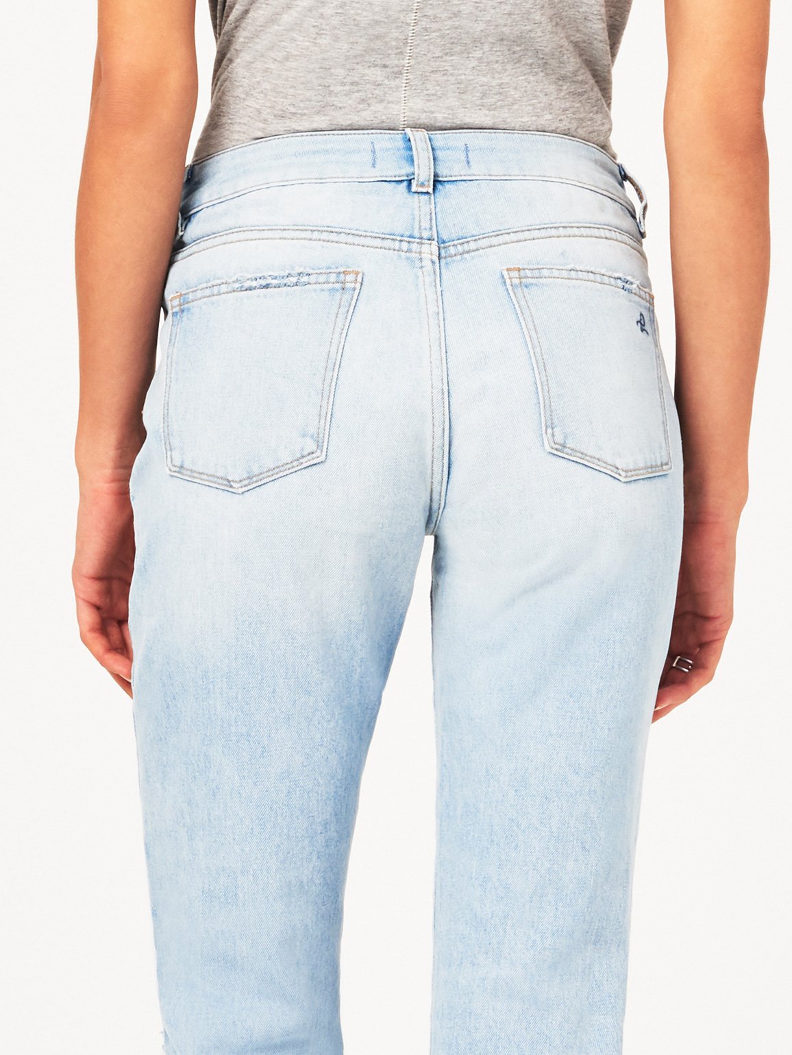 Stevie Mid Rise Slim Boyfriend Drifter