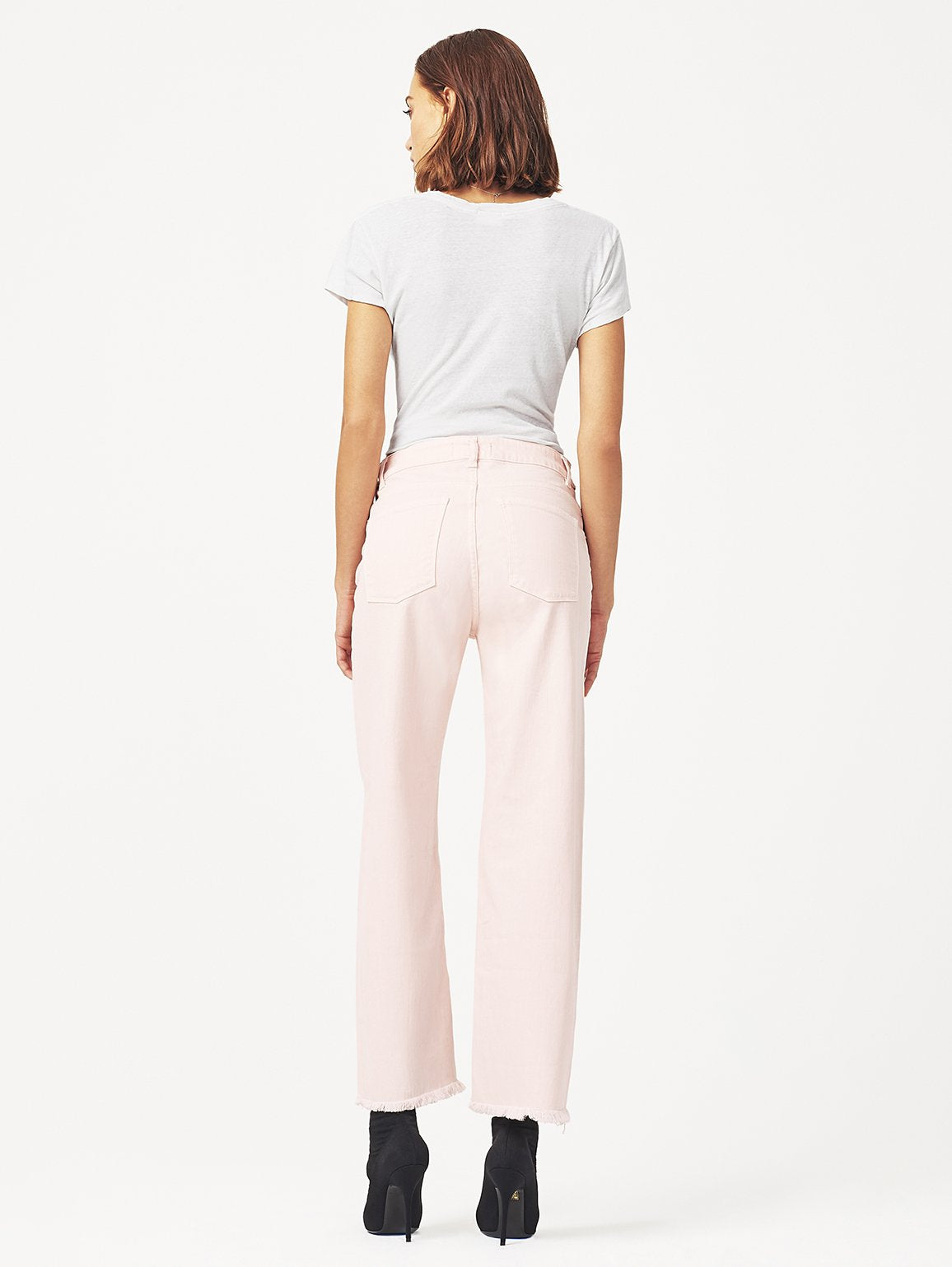 Hepburn High Rise Wide Leg Blush Pink