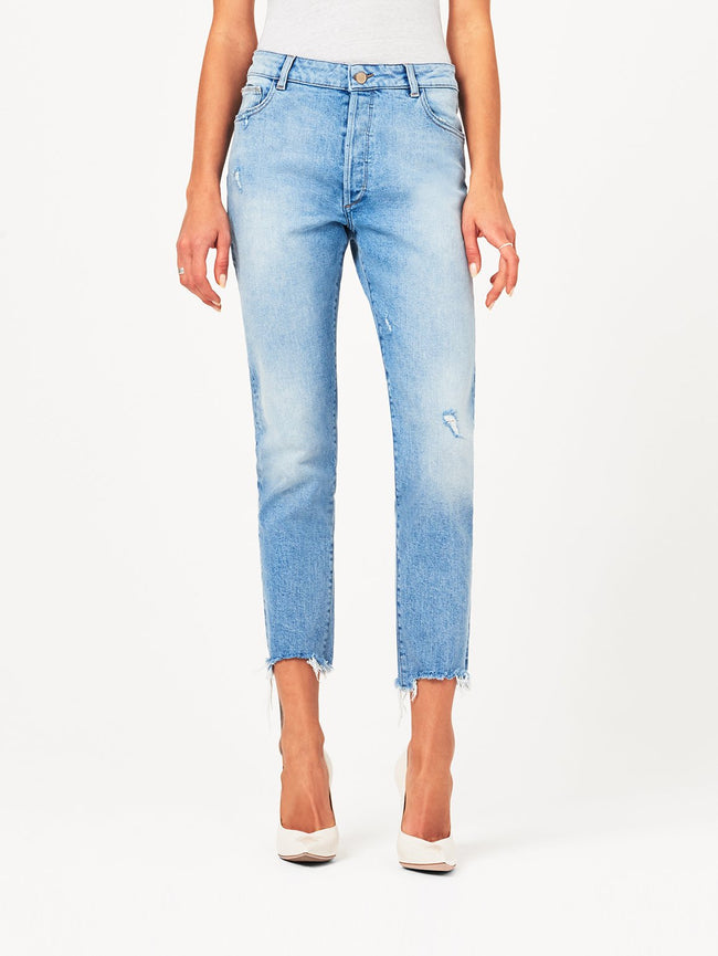 Bella Crop High Rise Vintage Slim Super Bleach