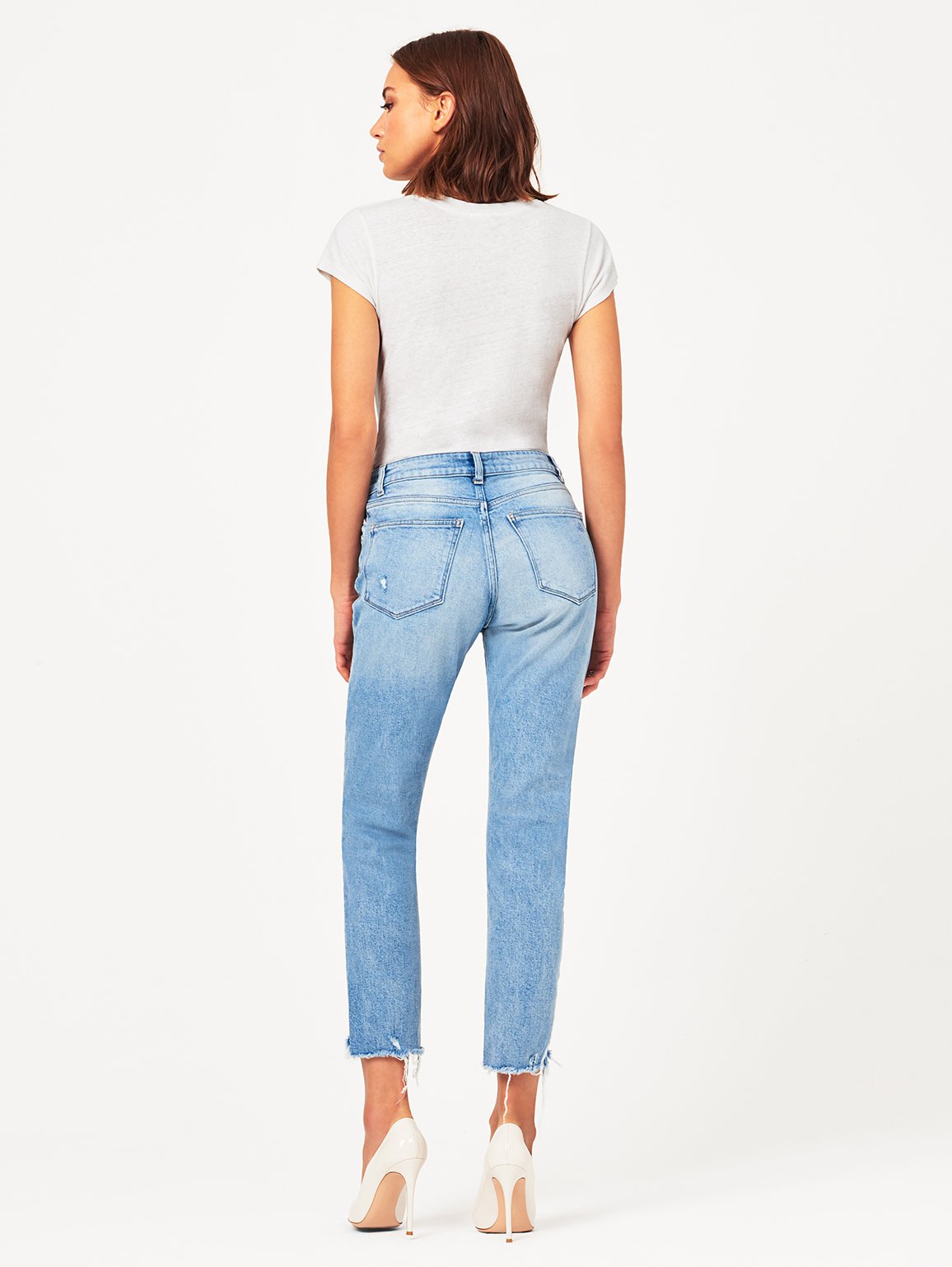 Bella Crop High Rise Vintage Slim Super Bleach