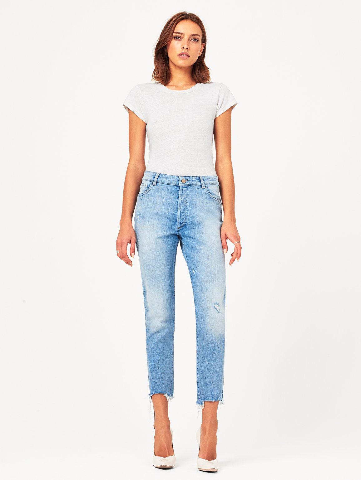 Bella Crop High Rise Vintage Slim Super Bleach