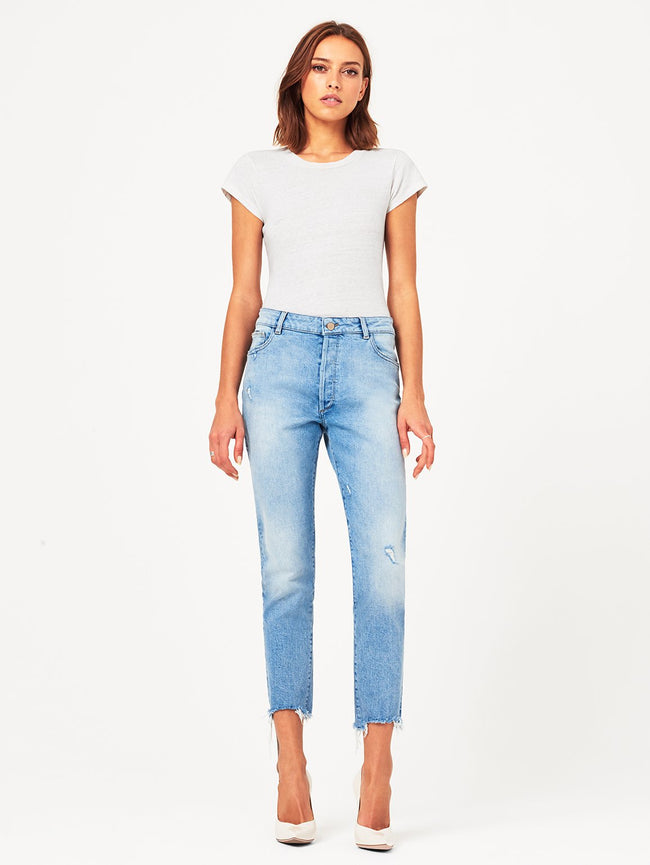 Bella Crop High Rise Vintage Slim Super Bleach