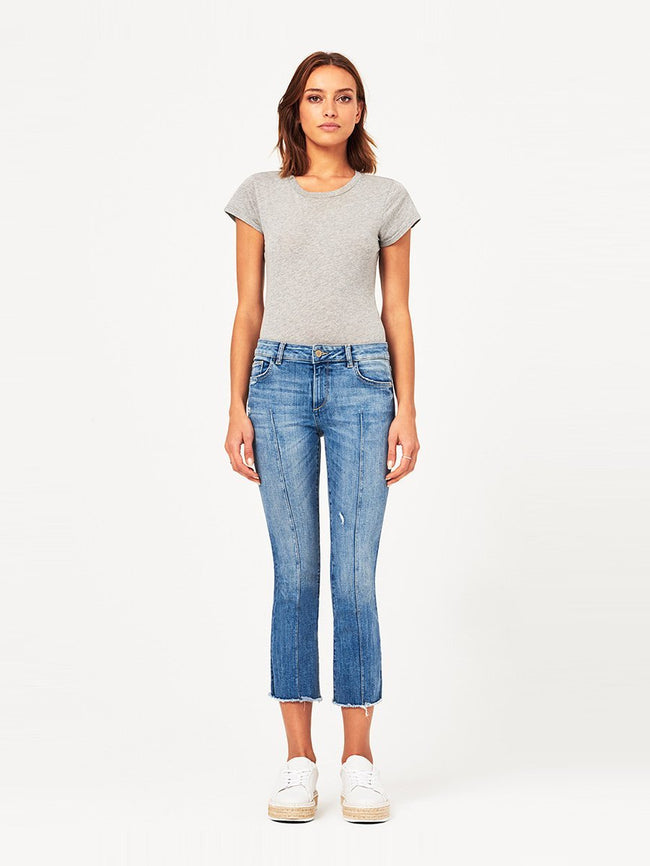 Lara Mid Rise Cropped Flare Davidson