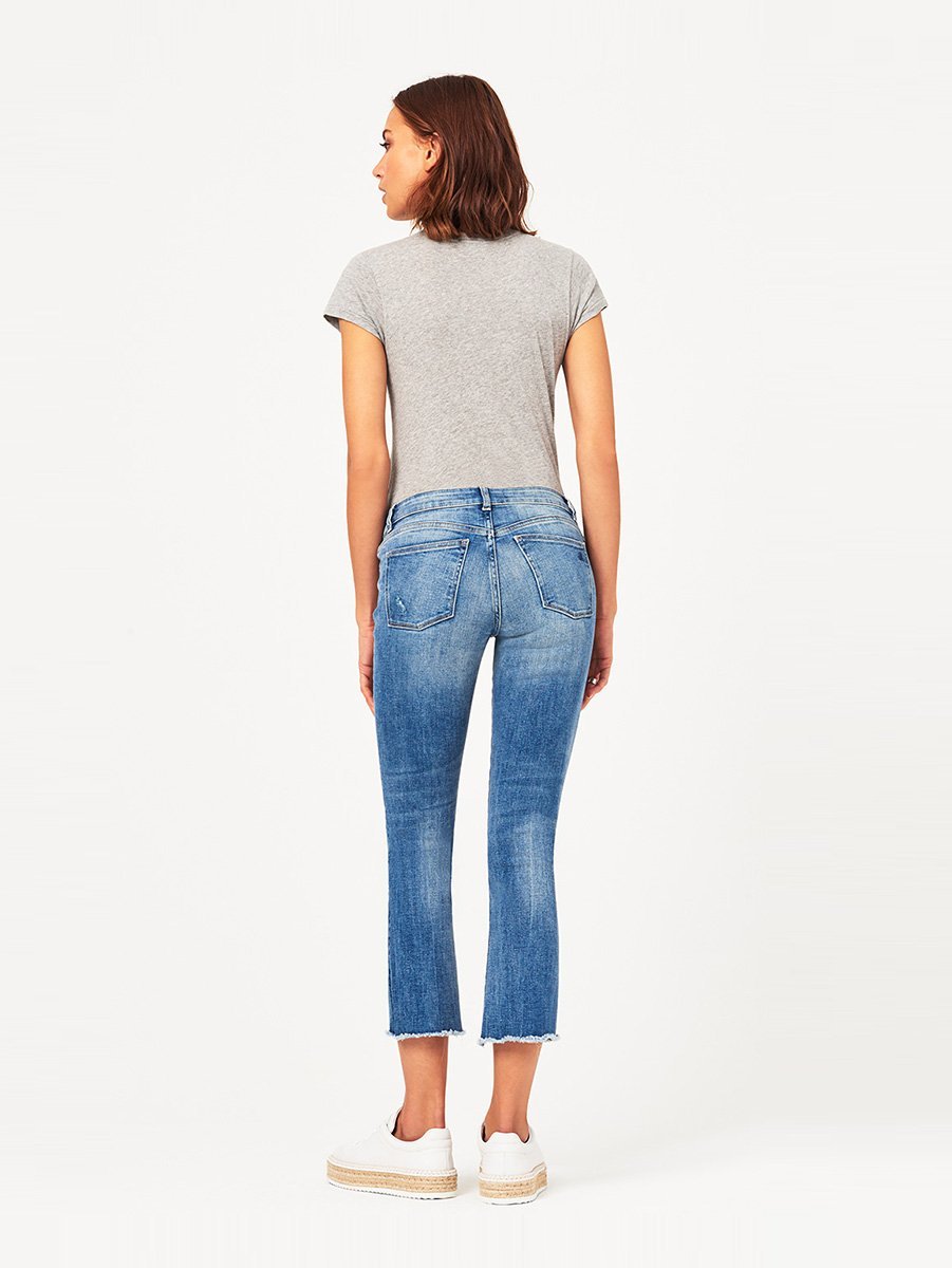 Lara Mid Rise Cropped Flare Davidson