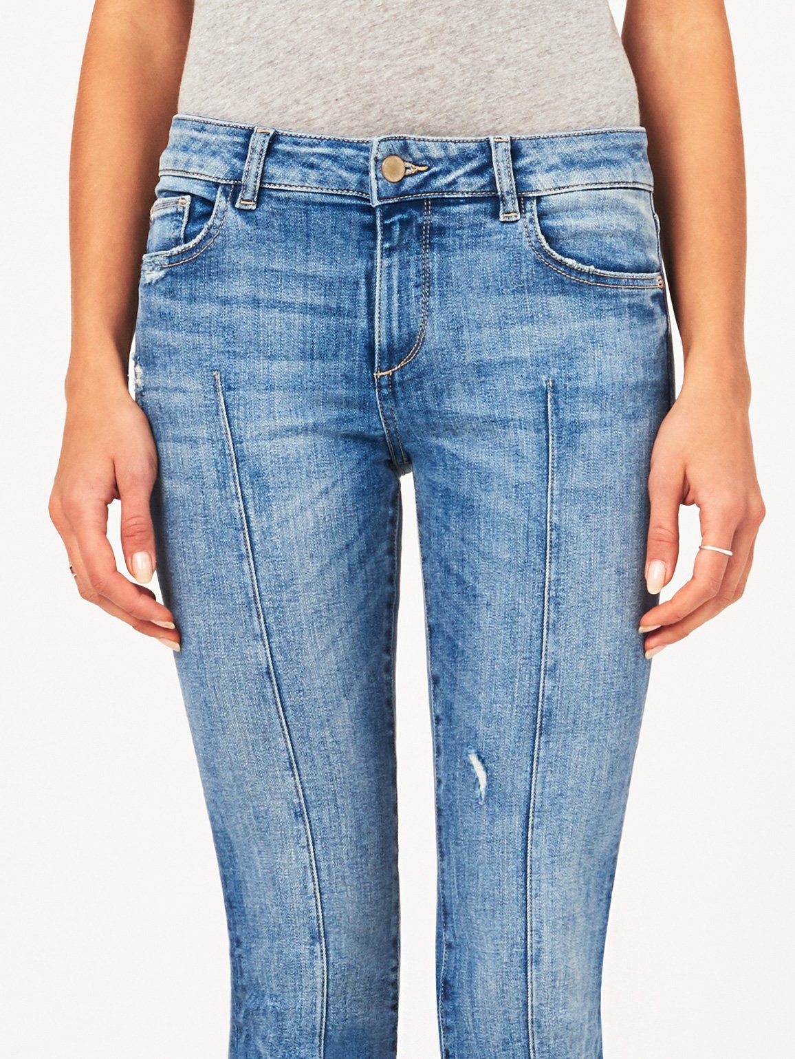 Lara Mid Rise Cropped Flare Davidson