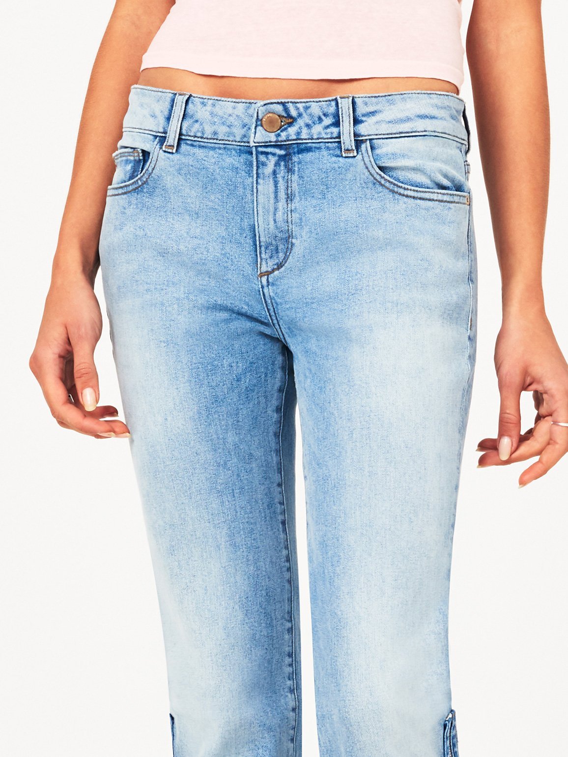Mara Ankle Mid Rise Straight Marina
