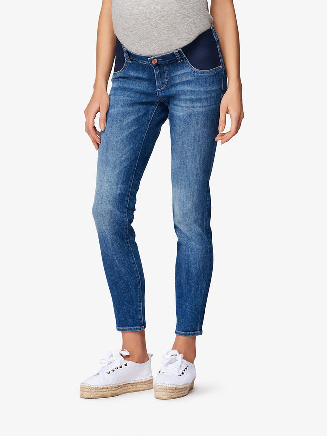 Angel Mid Rise Maternity Skinny Everglade