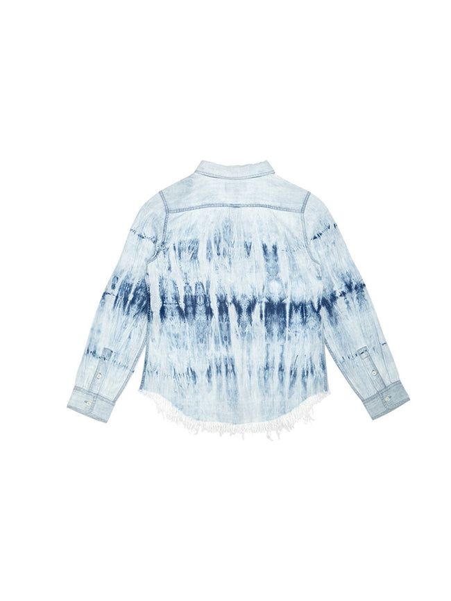 Girls - Olivia/G Shirts Tie Dye W Fringe Hem - DL1961