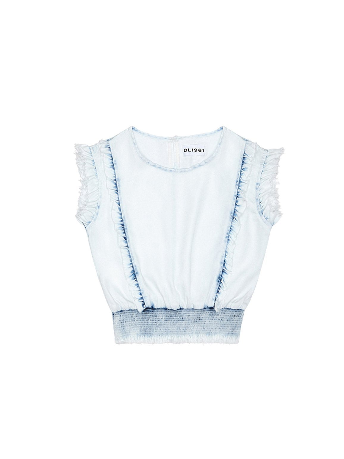 Toddler Girls - Audrey/Tg Ruffle Smocking Waist Top Irregular Bleach - DL1961